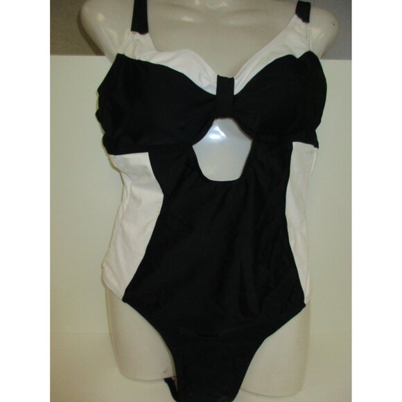 Adore Me Other - Adore Me Women' Style# SW012POP One Piece Contour Swimsuit Black/White 0X New